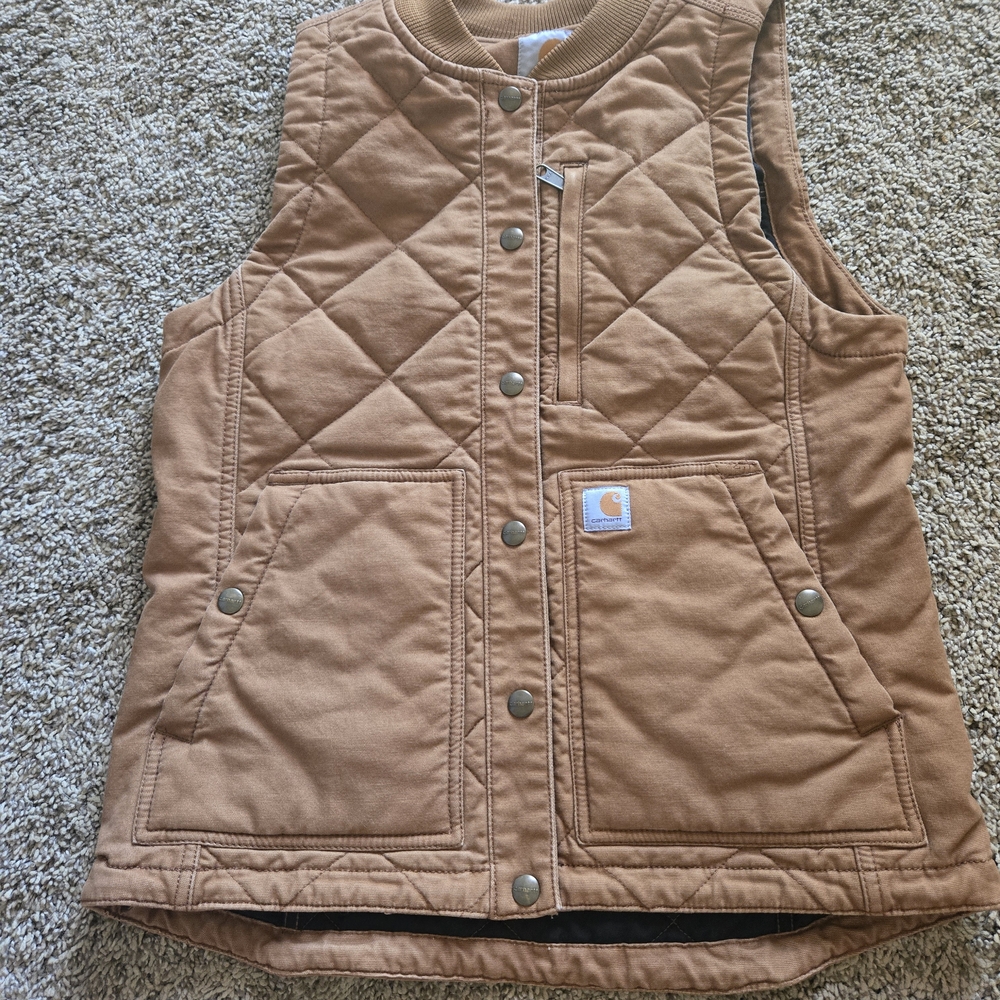 Carhartt Women's Tan Quilted Vest